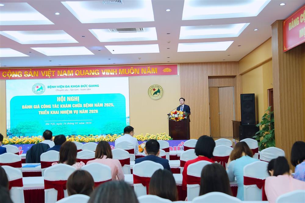 BVĐK ĐỨC GIANG TỔ CHỨC THÀNH CÔNG HỘI NGHỊ ĐÁNH GIÁ CÔNG TÁC KHÁM CHỮA BỆNH NĂM 2025 VÀ HỘI NGHỊ CÁN BỘ, CÔNG CHỨC, VIÊN CHỨC, NGƯỜI LAO ĐỘNG NĂM 2026